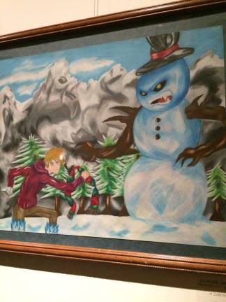 A work of art entitled &quot;A Cold End&quot; hangs in the inner dining area at Krave.