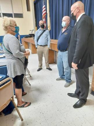 Hardyston school board members (Photo by Laura J. Marchese)