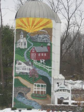 PHOTO BY JANET REDYKE A silo on Route 15 in Lafayette describes the beauty of country life.