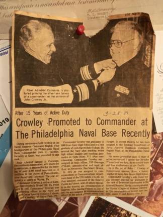‘I served my country’ Clipping provided by Jack Crowley