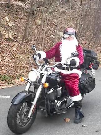 Motorcycle Santa rides again Motorcycle Santa hits the road