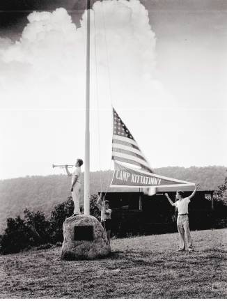 Fairview Lake YMCA Camps turn 110 Boys raise the flag over Camp Kittatinny in 1934. (Photo provided)