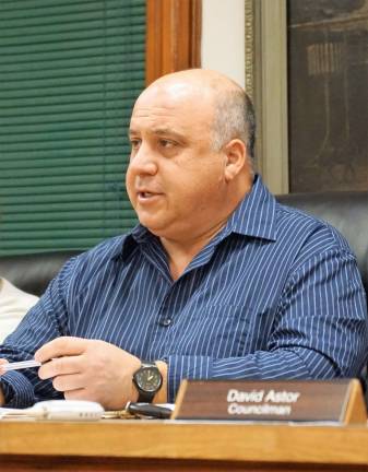 Mayor Steve Ciasullo asks if other Sussex towns have approved the proposed water resolutions.