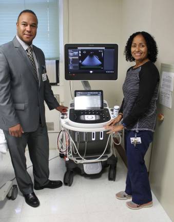Provided photo Edgar Perez, MBA, RRT, Director of Respiratory Services, and Brigida Hershberger, Lead Echo Cardiac Sonographer at St. Anthony Community Hospital in Warwick. The hospital&#x2019;s Diagnostic Cardiac Services recently earned echocardiography reaccreditation.