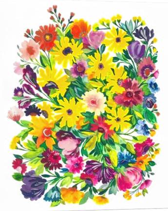The business of art PA2 ’Autumn Meadow,’ by Kim Parker. Watercolor and gouache on paper.