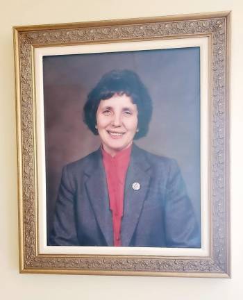 Sister Thomasine Gebhard’s picture is displayed at the front of the Chapel named in her honor.