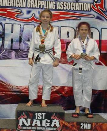 Caitlin Frey won first place in both the Gi and No-Gi divisions.