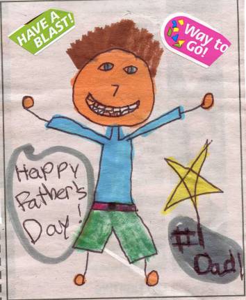 Draw Your Dad Submitted by Savannah and Henry Babcock of Hamburg.