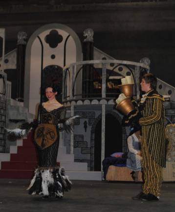 'Beauty and the Beast' at WVRHS Babette (Rebecca Bohmer ) flirts with Lumiere (Robert Piper).