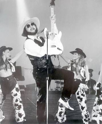 Joe Amato impersonating Hank Williams Jr. (Photos provided by Vincent DePeppo and Barbara Amato)