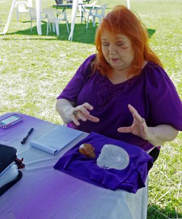 Hamburg business hosts wellness festival in Vernon World-renowned psychic medium and paranormal investigator Jane Doherty of South Plainfield performed psychic readings with the help of two stone skulls. Doherty has appeared on TLC’s Dead Tenants show. She has also been featured on Fox Network News, CNN, The Today Show, Sightings, MSNBC Investigates, and others. Photos by Chris Wyman