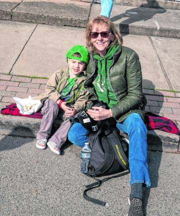 Lynn and Gerriston Porte await the parade.