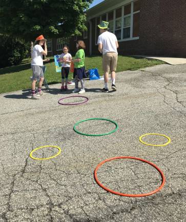 Wantage school hosts math carnival Hula Hoops
