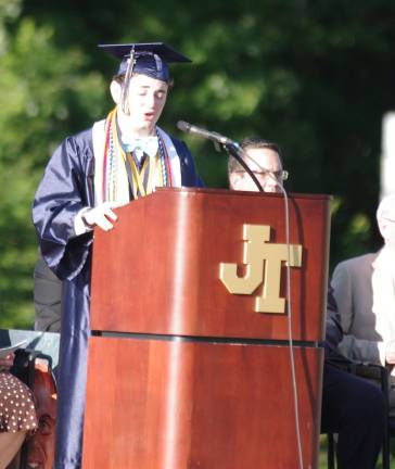 Jefferson sends off 2016 graduates Valedictorian Luke Mediterraneo Langner speaks.