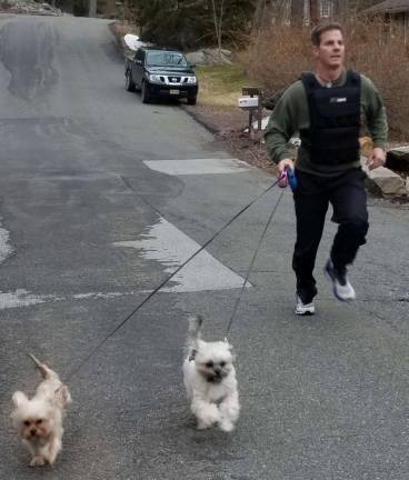 Former Hamburg police chief to run for animal rescue PHOTO BY LAURIE GORDON Jan Wright is shown trining for his upcoming 24-hour run.