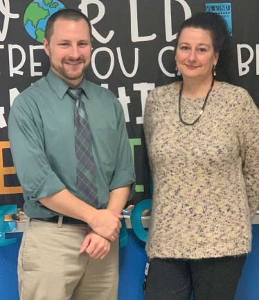 Franklin teachers honored Robert Baumgartner and Eva Soares