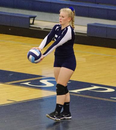 Sparta defeats Jefferson, 2-0, in volleyball Sparta's Sophia Sandgran about to serve the ball. Sparta High School defeated Jefferson Township High School (Oak Ridge, N.J.) in girls varsity volleyball on Monday, September 25, 2017. Sparta won two games by the score of 25-21 and 25-23. Sparta High School in Sparta Township, New Jersey hosted the matches.