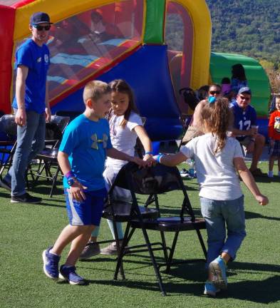 Many attractions were available for the children including games of musical chairs.