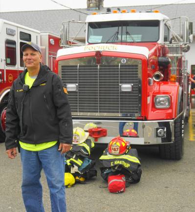 Ogdensburg Fire Chief Rick Keslo pauses for just a moment.