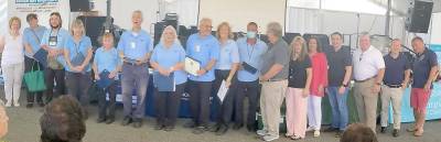 Sixteen drivers Sussex County Skylands Ride transit service were presented with safety awards during Senior Day festivities at the New Jersey State Fair/Sussex County Farm and Horse Show. (Photo provided)