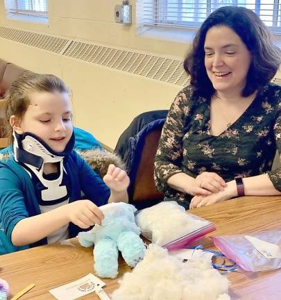 Area Girl Scouts work together