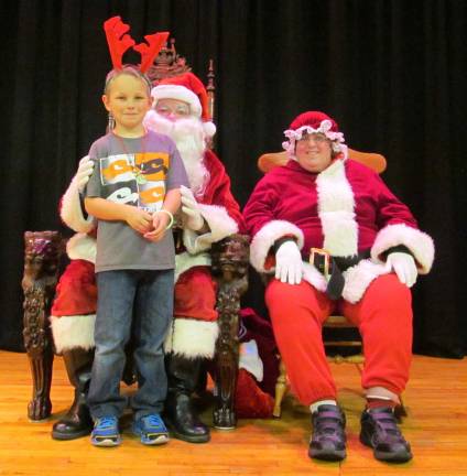 Santa and Mrs. Claus visited with children at Lafayette school.