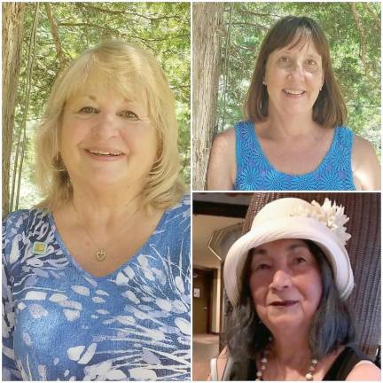 New officers include president Maria Dorsey (left); co-first vice presidents Anne Whitty (top), and Cathy Weeks (Photo provided)