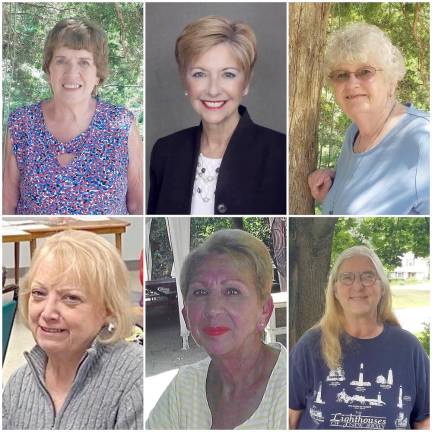 New officers include President Maria Dorsey (left); co-first vice presidents Anne Whitty (top), and Cathy Weeks (Photo provided)