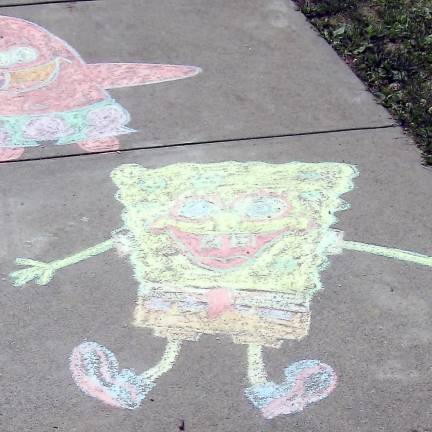 Even Sponge Bob made an appearance at the park (Photo by Janet Redyke)