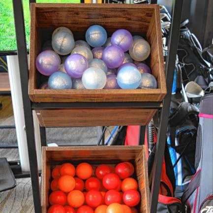 New sport comes to Mountain Creek <b>Each player selects a big colorful ball. (Photo by Theresa Esposito)</b>