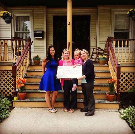 Local business donates to Birth Haven Jennifer Koza Todaro, Stephanie Koza Austin and Tina Figurelli are pitcured with the check.