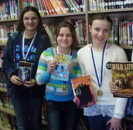 Highest point earners were: seventh-grader, Alianna Bronstein; fouth-grader, Dana Alemy; sixth-grader, Kelly DeFinis.