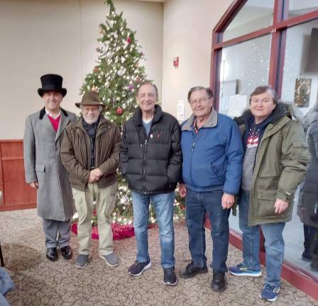 From left are Hardyston Councilman Stanley Kula, Mayor Frank Cicerale, Deputy Mayor Santo Verrilli, and Councilmen Carl Miller and Brian Kaminski.