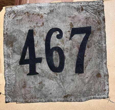 Sussex County History Today: Bataan Death March Part II <b>Mike Parchomcik’s prisoner-of-war number.</b>