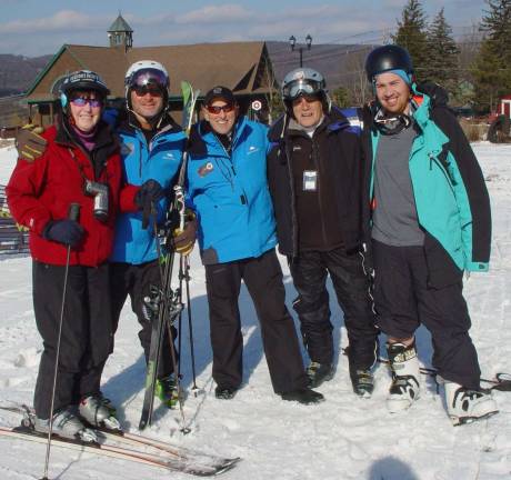 Mountain Creek opens for season Buffy & John Whiting reunite with ski school friends David & Lou & welcome new Marketing Director Pierson on opening day at Mountain Creek