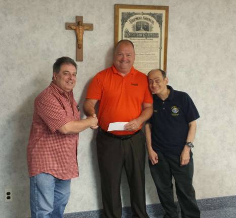 From left, Joe Ozoniak, GK, Scott Milliekn, Executive Director of Department for Persons with Disabilities and Anthony Iovino are shown.