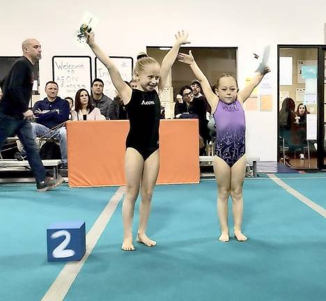 Dallas Klein 5, on the left placed 2nd in All Around.