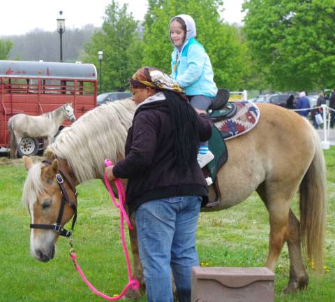 Soggy pony rides were available as well.