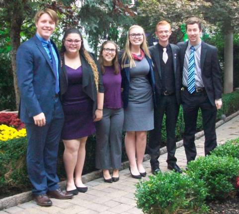 Wallkill Valley Regional High School FBLA members Tyler Small, Kayla Bifano, Breanna Ebisch, Anastasia Schroeder, Garett Koch, and Drew Langenfeld attended the 2017 New Jersey FBLA Fall Leadership Conference on October 13 at the Pines Manor Conference Center in Edison.
