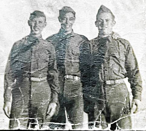 Sussex County History Today: Bataan Death March <b>Three friends from Franklin - Mike Parchomcik, Mike Concoy and Joe Auche - joined the Army in 1940 and shipped off to the Philippines. (Photo courtesy of Bill Parchomcik)</b>