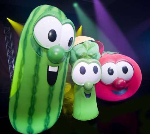 Photo provided Bob the Tomato, Larry the Cucumber and their Veggie friends to perform VeggieTales Live! at the Mayo Performing Arts Center on Sunday, Nov. 2.