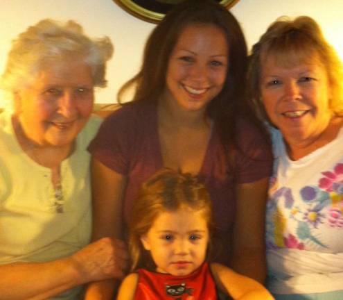 The Cane Ladies of Chester &quot;Four generations of Cane ladies. Pictured from left: great grandma Evelyn, granddaughter Melissa, daughter-in-law Gail, great granddaughter Melinda.&quot;