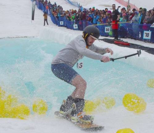 Sometimes you win at Pond Skimming.
