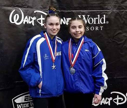 Garden Gators compete at Disney World Danielle Bruce of Vernon and Mia Ganter of Hackettstown