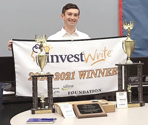 Ogdensburg ninth-grader is honored for winning stock market game Nicolas Marchionda