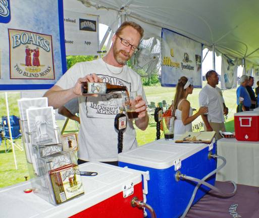 Crystal Springs Beer Fest brings together the best of two worlds Photos by Chris Wyman Brian Boak of Boak's Brewery in Pompton Lakes.