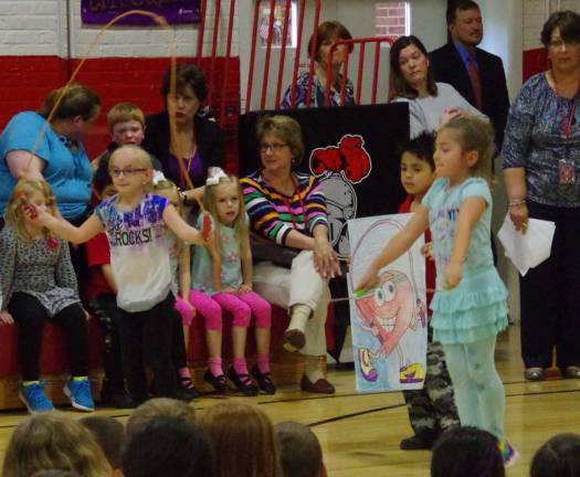 The Jump Rope for the Heart part of the program.