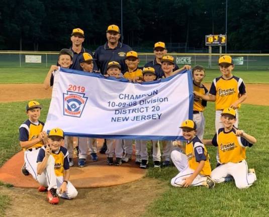 Vernon all-stars win district championship Members of this year's 10U All-Star team are Michael Bello, Sebastian Castro, Andrew Hastick, Nate Kimkowski, Brayden Cosenza, Dylan Miller, Jack Tucker, Otto DeJager, Matt Rugel, Christopher Perrotta, Jack Paton, Joseph Mancini, and Tyler Dobrzynski and coaches are John DeJager, Chris Perrotta, Doug Dobrzynski, and John Tucker.