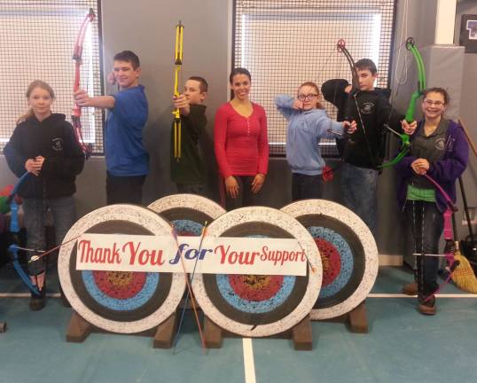 Sussex County Charter School students learn archery Sussex County Charter School students learn archery