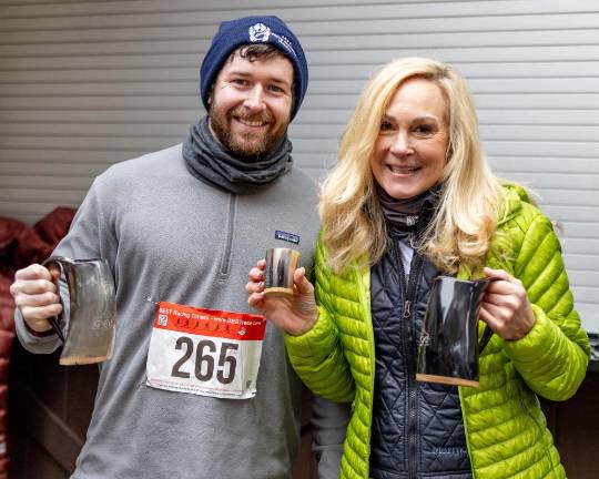 Matthew Moran and Elizabeth O'Connor were the first male and female across the finish line.